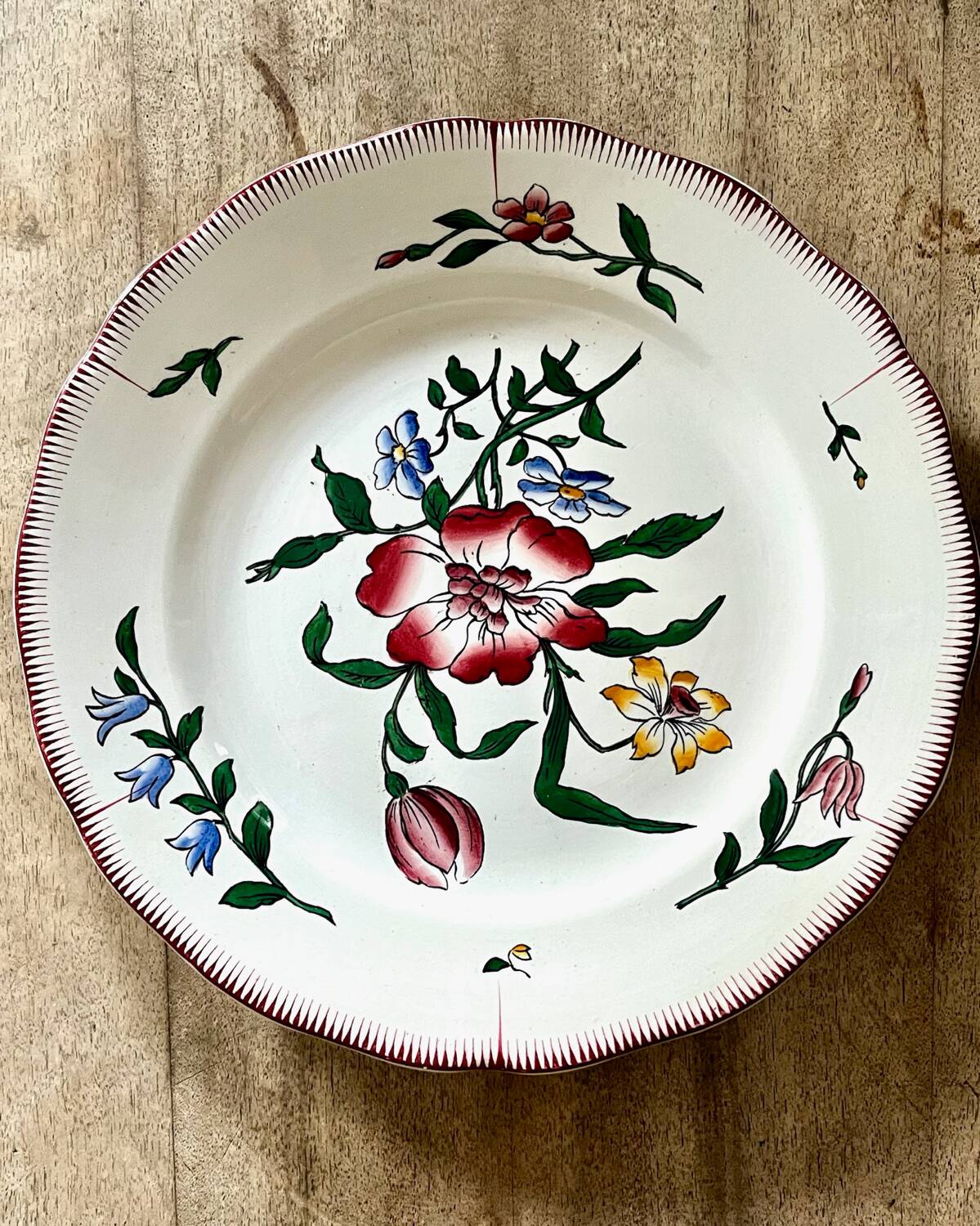 7 Sarreguemines flat plates