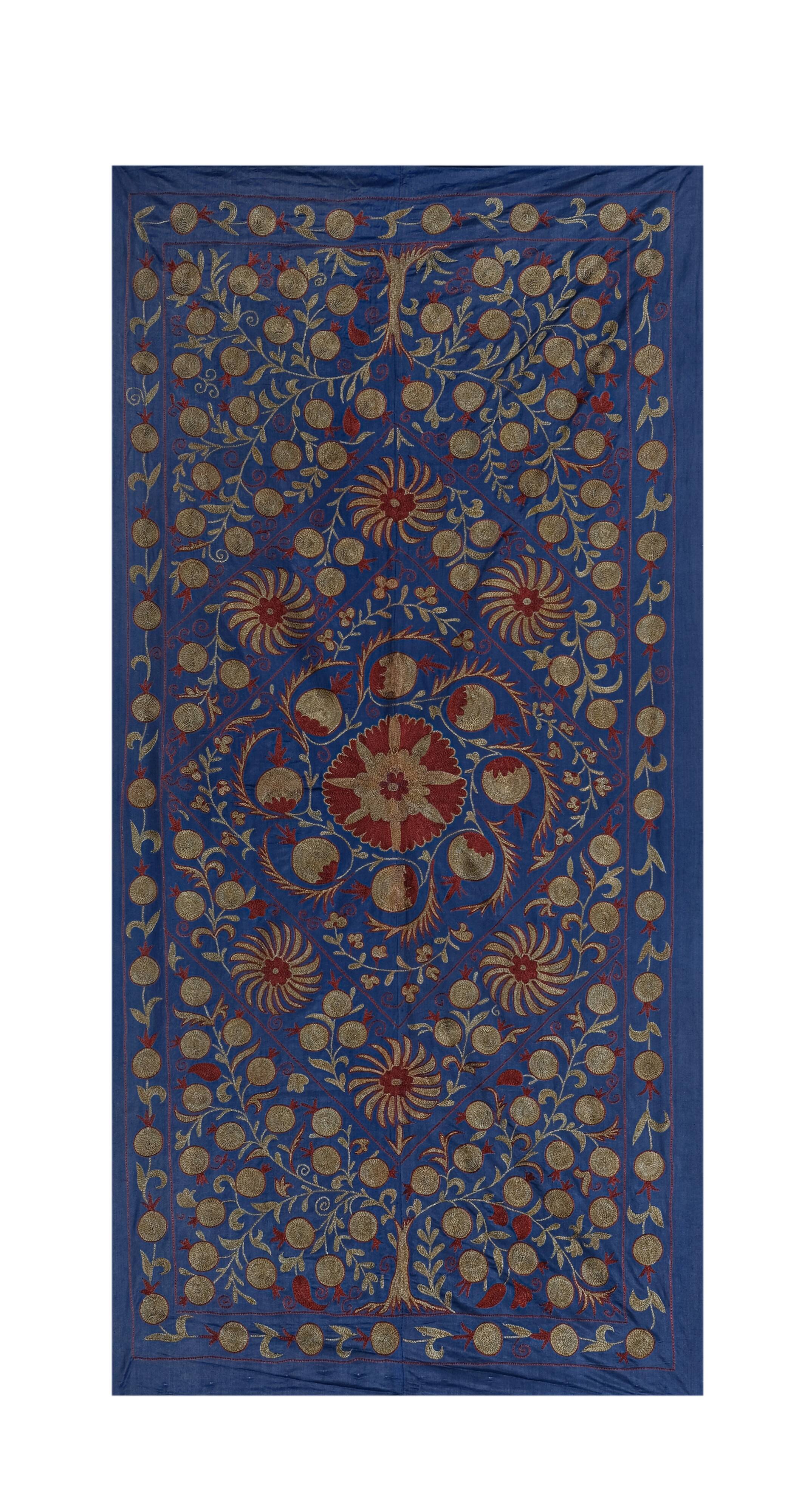 Hand knotted rug, vintage Turkish rug 100x194 cm