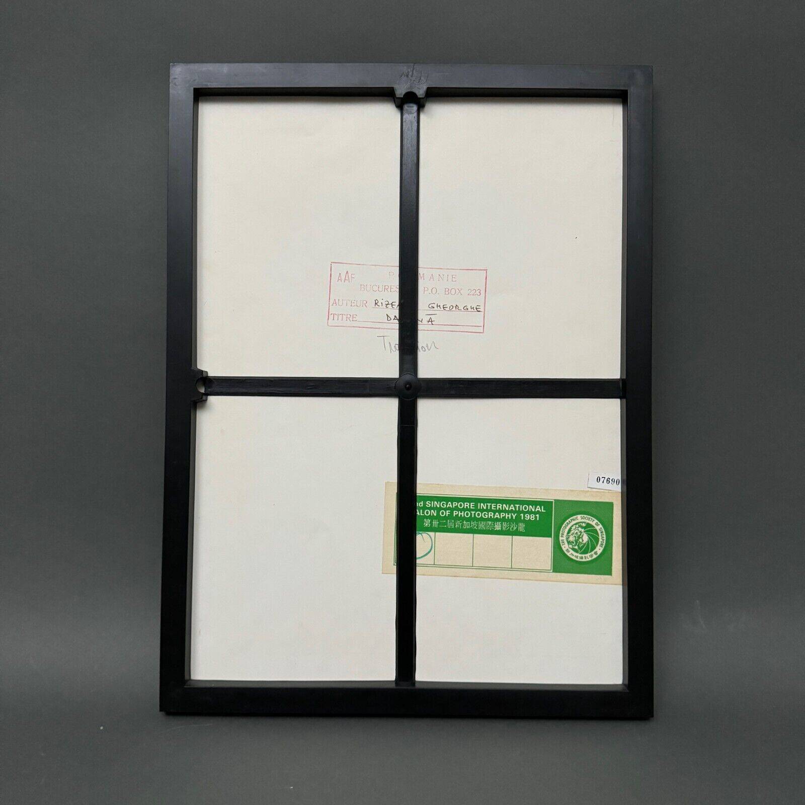 Artistic photo signed by Gheorge Rizeanu XXth 2 Romanian children