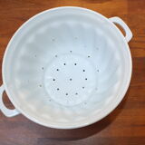 White porcelain strawberry strainer or drainer