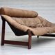 Années 1970, design norvégien de Jan Erik Lindgren. Canapé 2 places modèle "Amazon".