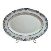 Large oval dish K&G Lunéville model Lisbonne antique 41.5 cm
