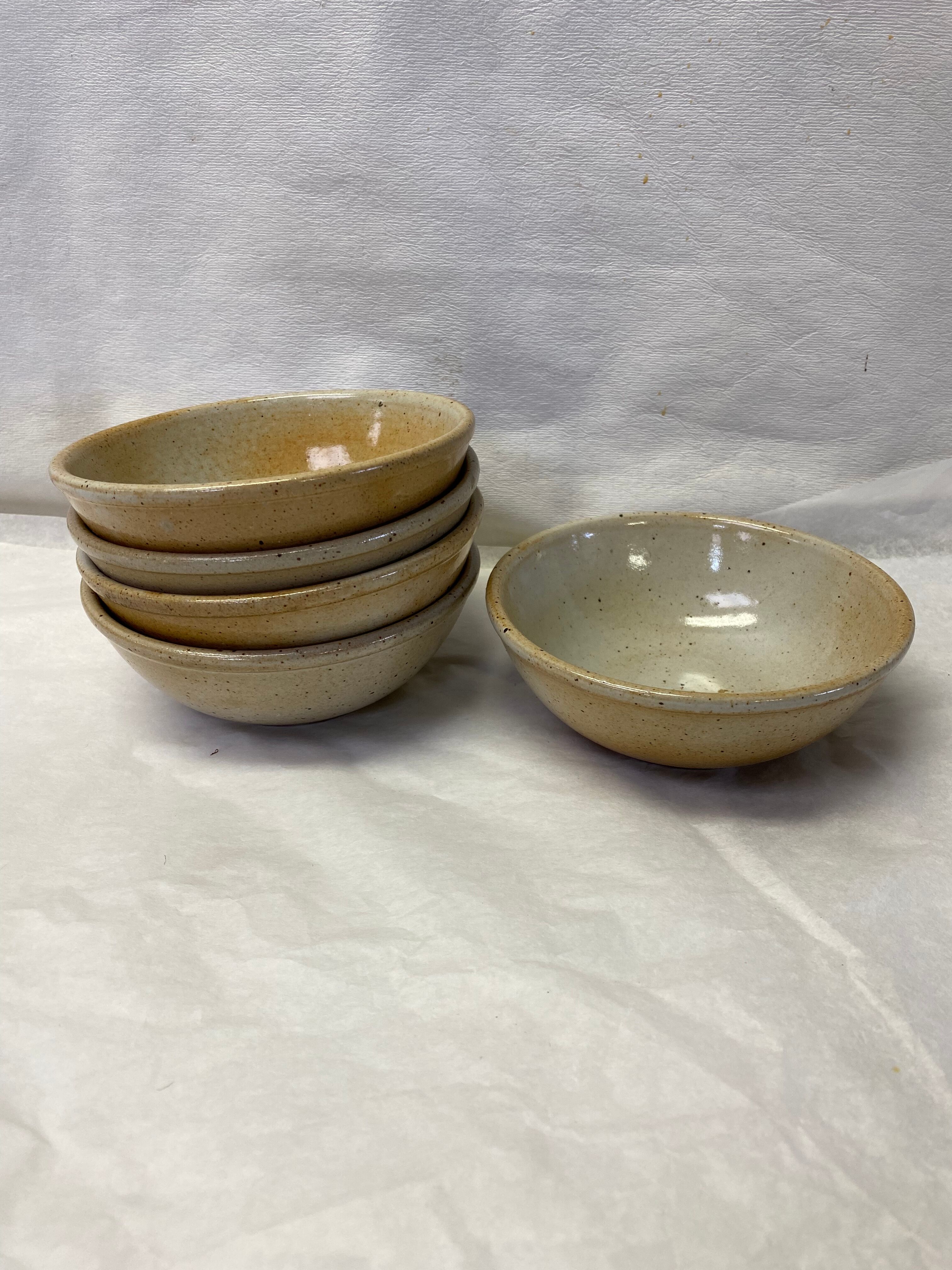 Set of 5 marsh sandstone bowls