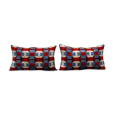 Paire de coussins ikat
