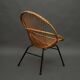 Rohe Noordwolde rattan armchair, Netherlands 1950s
