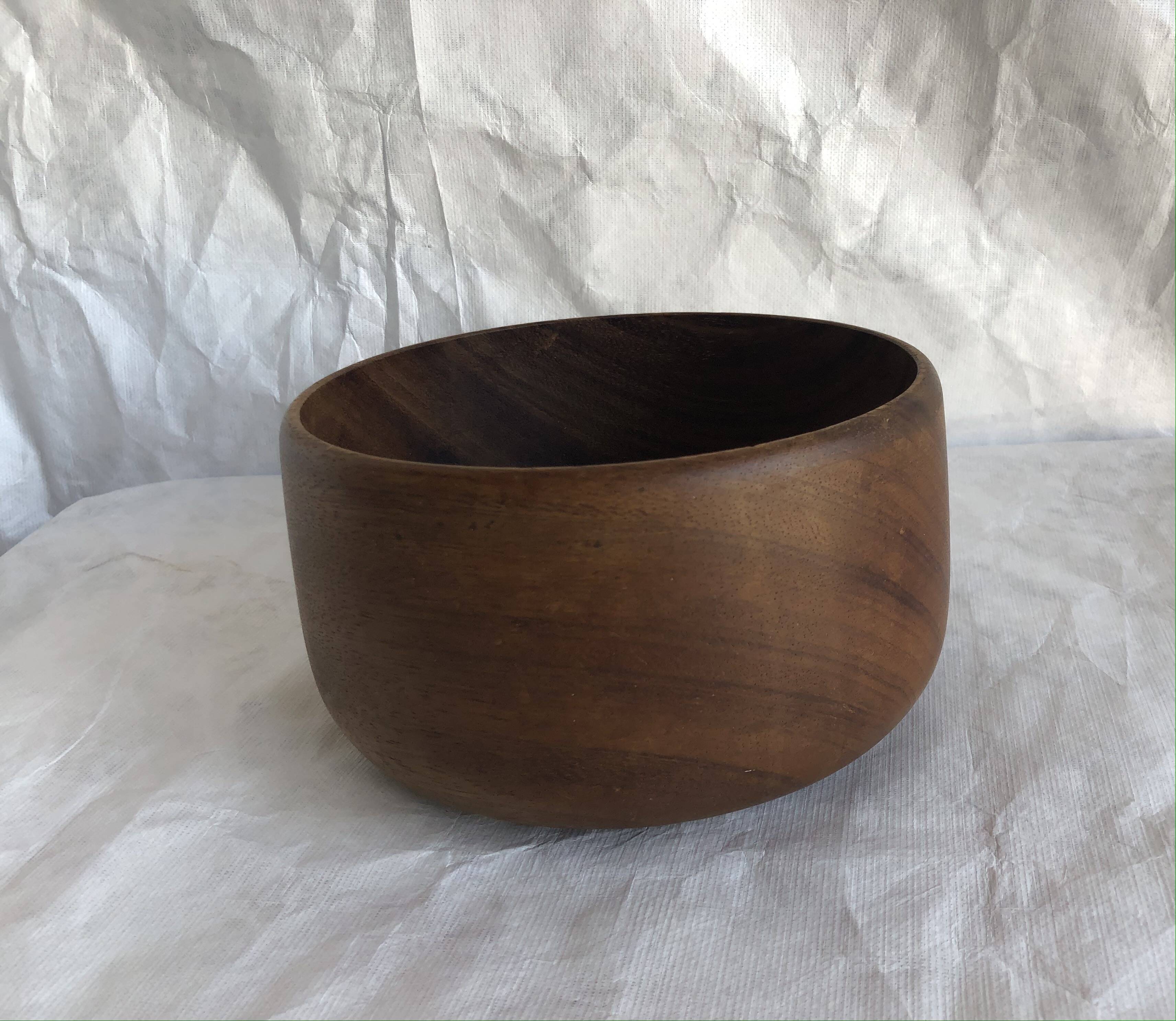 Vintage teak salad bowl