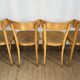 4 chaises bistrot en bois courbé - style baumann