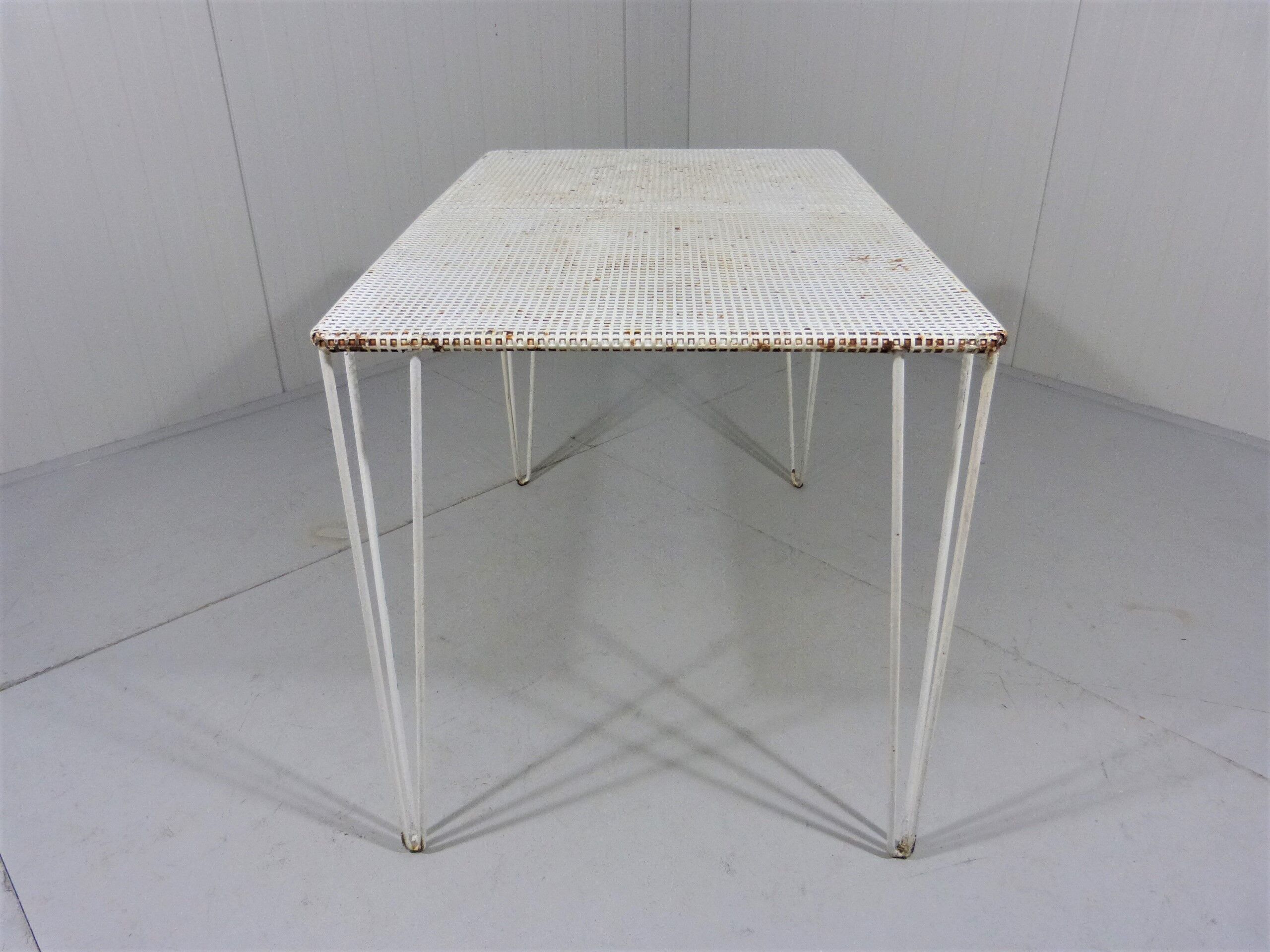 Metal garden table