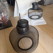 Paire de suspensions design  inedit noir