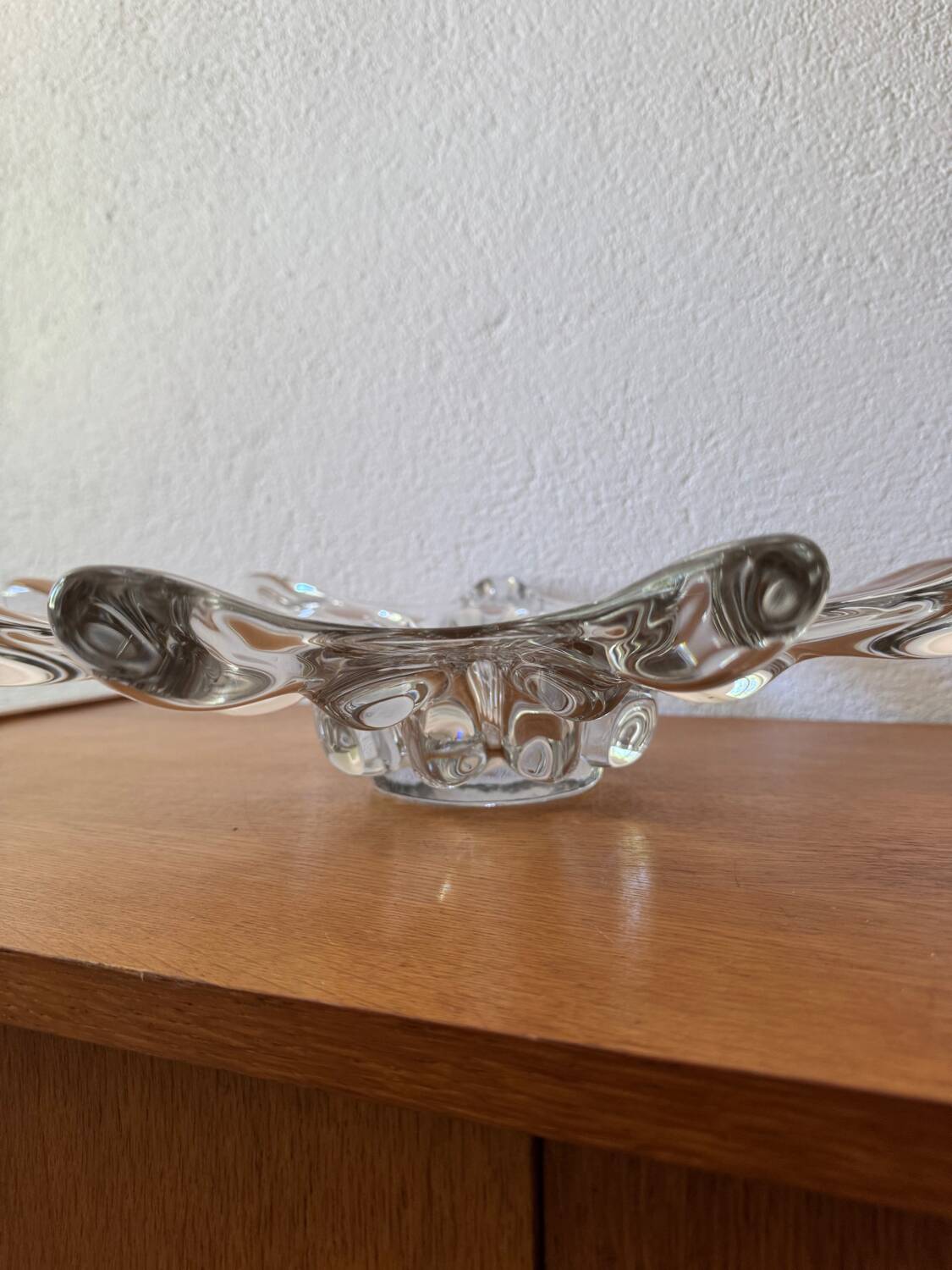Grande coupe cristal étoile années 60