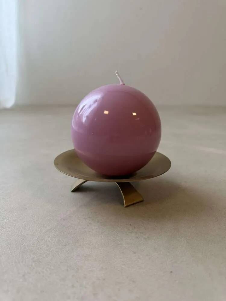 Brass tripod floor chandelier from the 1960s.