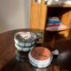 3 Vallauris fondue pots with thistle decoration by Etienne Daniel