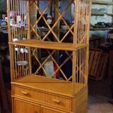 Rattan bookcase