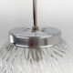 Mid-century clear glass ball pendant light, Czechoslovakia