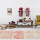 3x12 Red Beige Turkish Vintage Runner Rug,92x371Cm