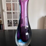Sommerso vase in Murano glass