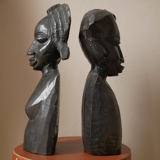 Statuettes vintage en bois sculpté