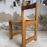 Set of 4 70s elm chairs, Regain