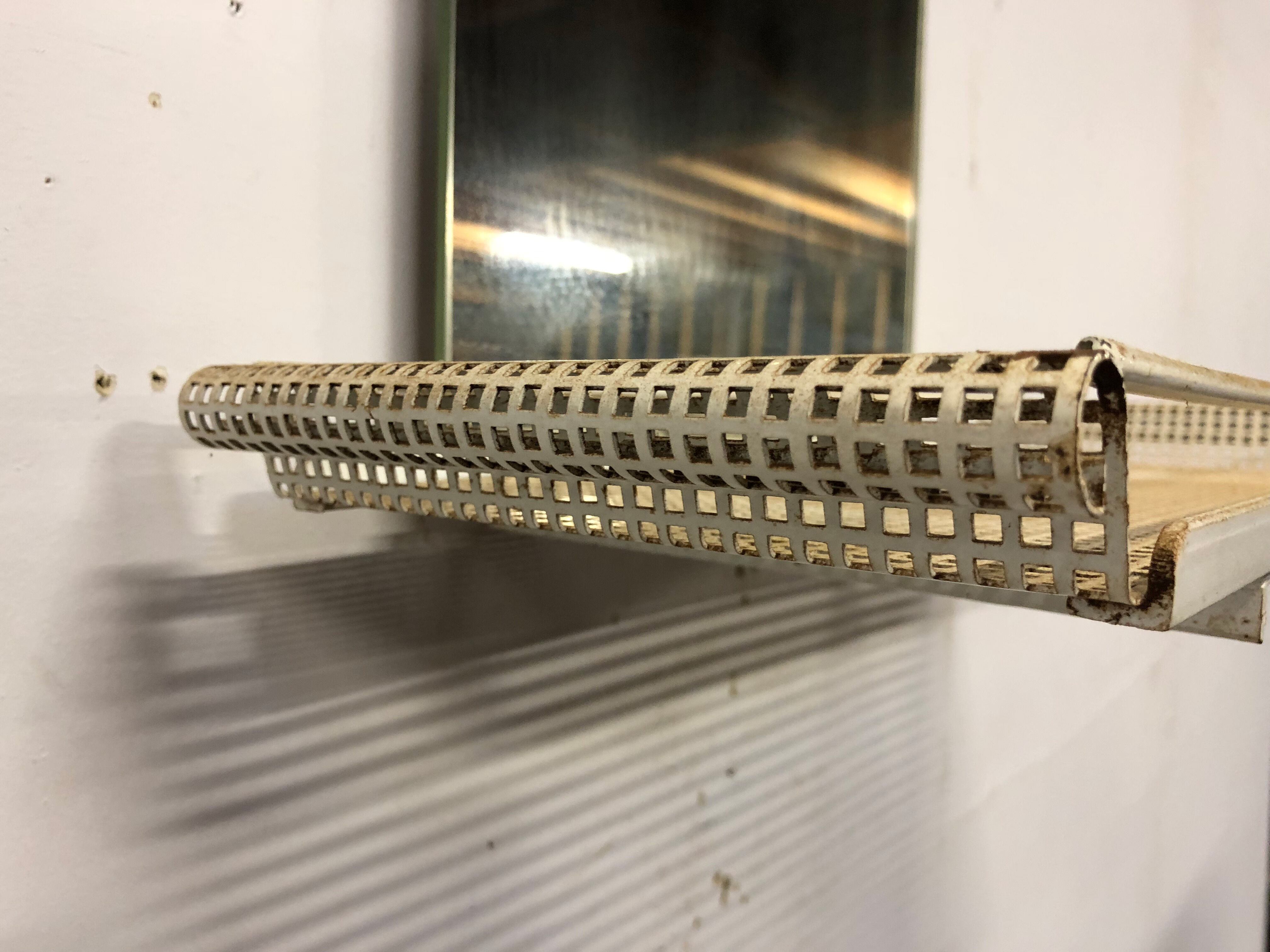 Mirror of toilet with tablet 50