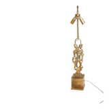 Desk lamp in gilded bronze by Papineau, 1970s