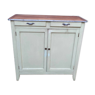 Buffet parisien vert vintage