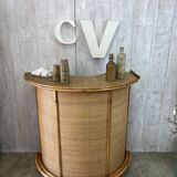 Vintage rattan bar