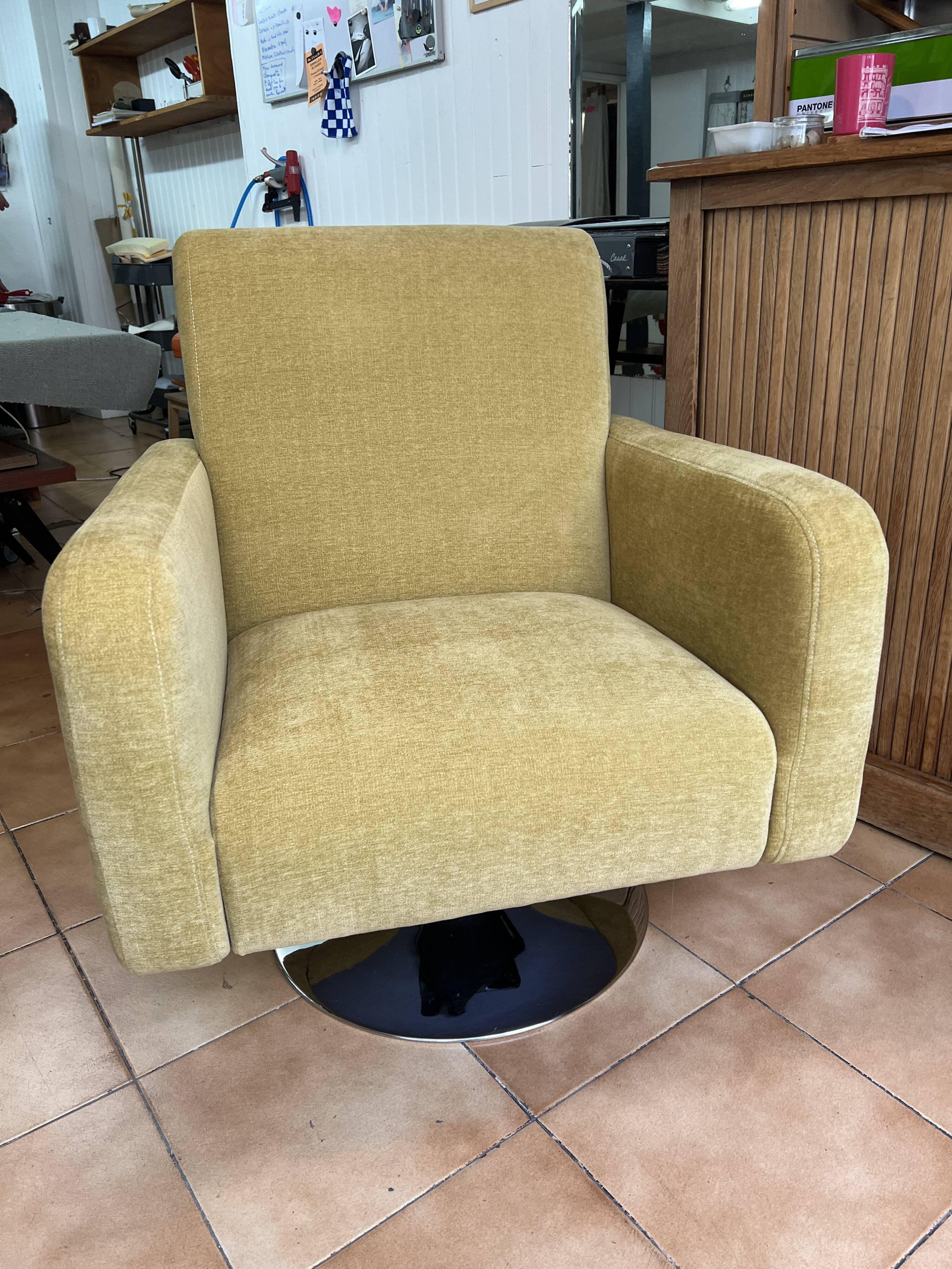 Fauteuil Pivotant années 70'