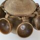 SERVICE A PUNCH/ SANGRIA VINTAGE 1970 IN STONEWARE KERALUC 70S 1970S 1970S