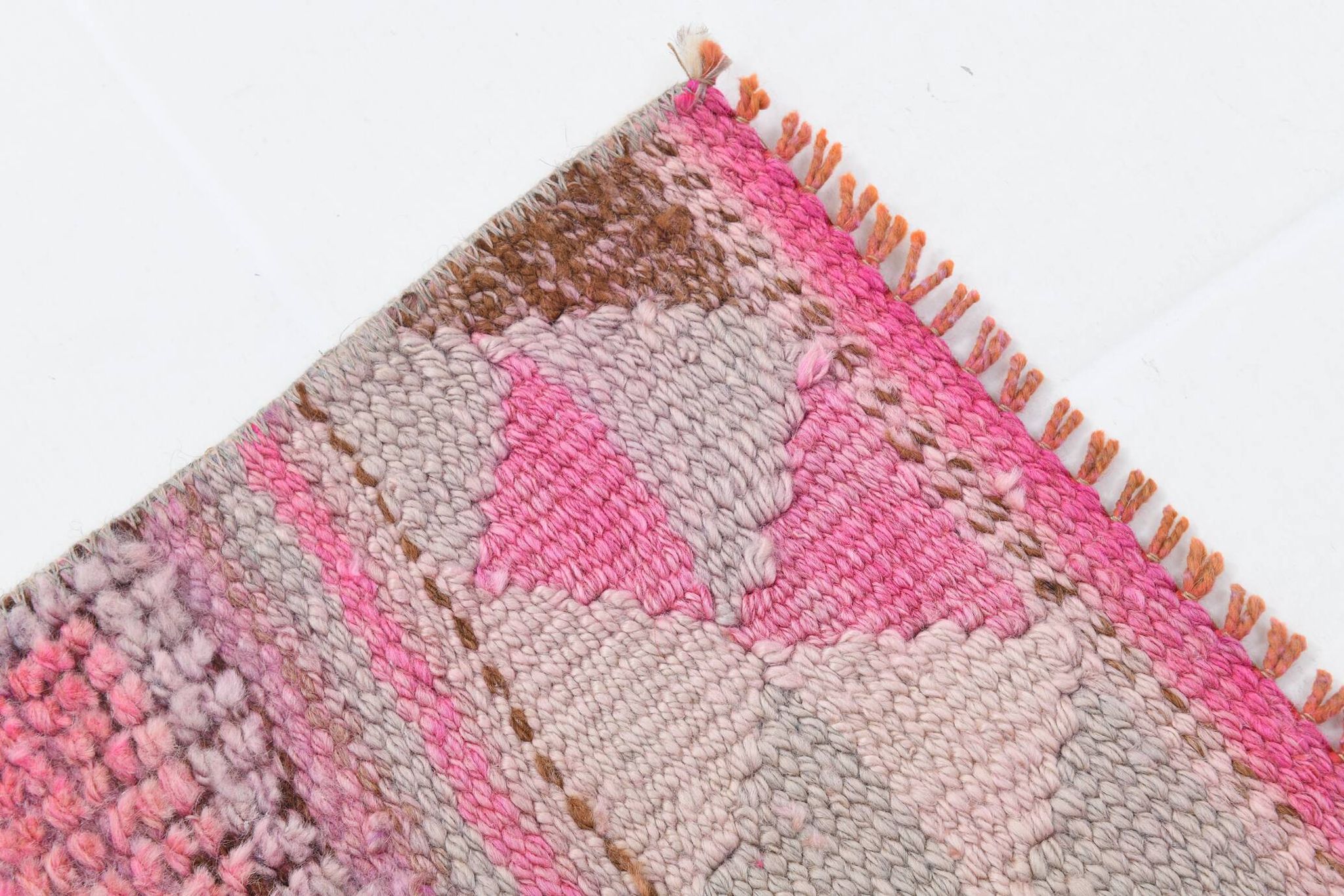3x12 Pink Persian Vintage Runner Rug, 92x355Cm SK 18193