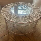 Coffee table with mirror