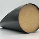 Unghia / lipstick lacquered black tabletop mirror, 70s