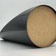 Unghia / lipstick lacquered black tabletop mirror, 70s