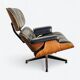 Black & Rosewood Herman Miller Original Eames Lounge Chair & Ottoman