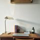 1970s brass banker’s desk lamp
