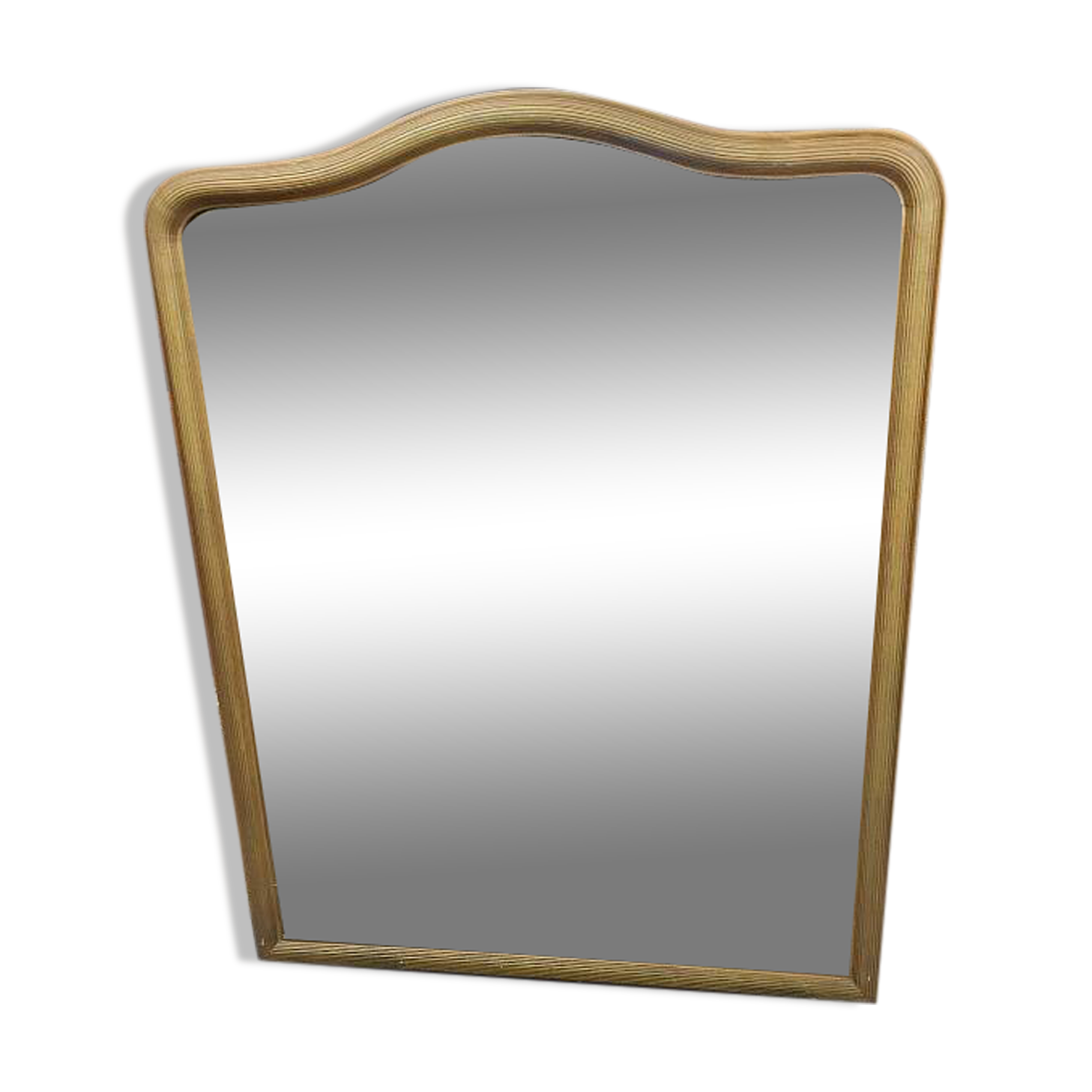 19th century gendarme's hat gilded mirror