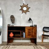 Art Deco shelf in wood and burl