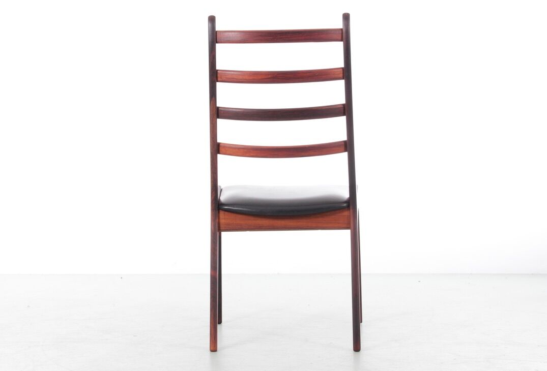 Suite of 4 Scandinavian rosewood chairs from Rio
