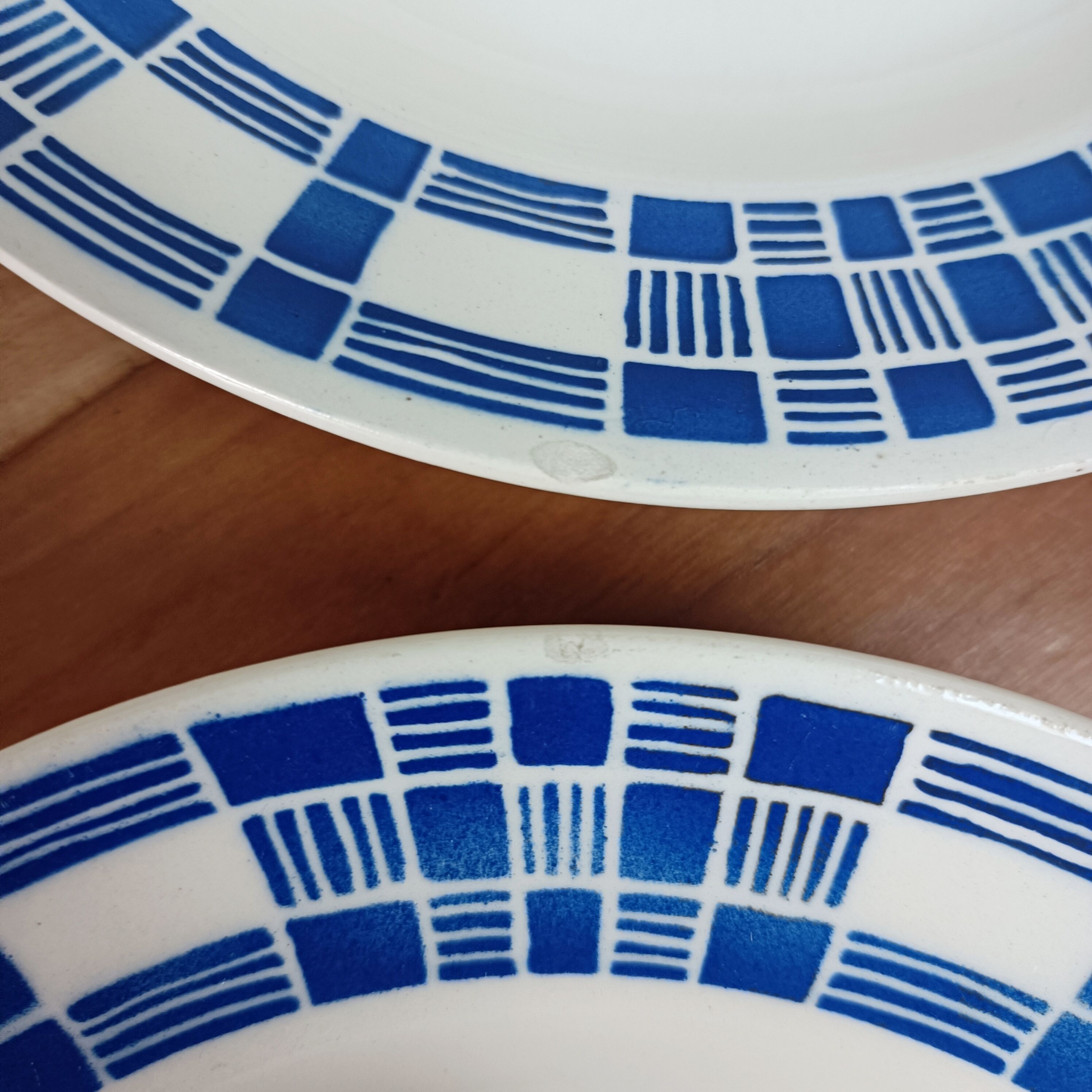 Lot de 9 assiettes creuses Badonviller modèle Nil