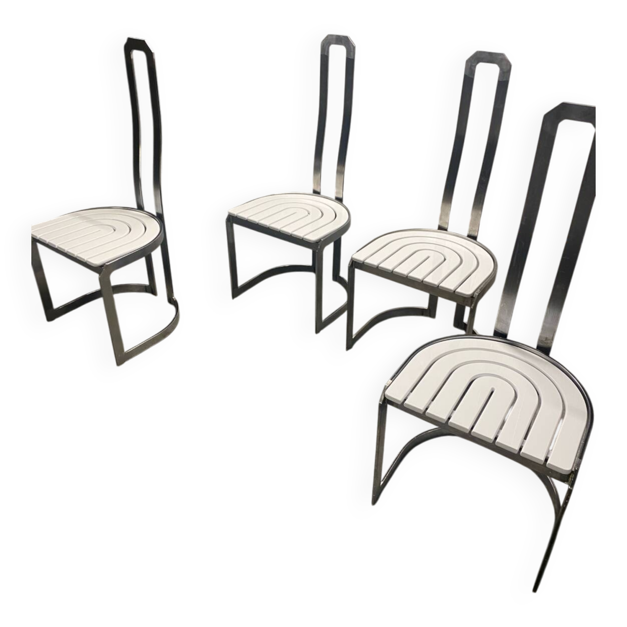 4 chaises allmilmo Allemagne 1980