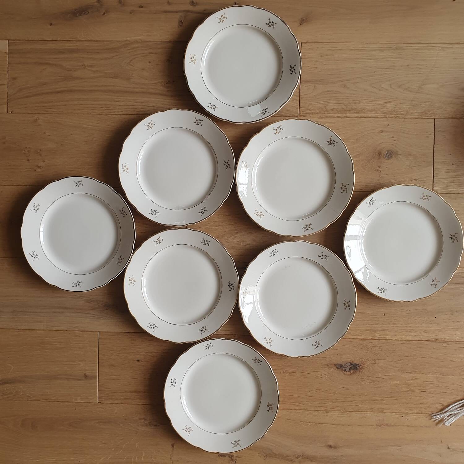 Set of 8 Villeroy and Boch dinner plates