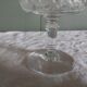 2 Coupes à champagne en cristal de Baccarat beau modèle gravé vers 1900