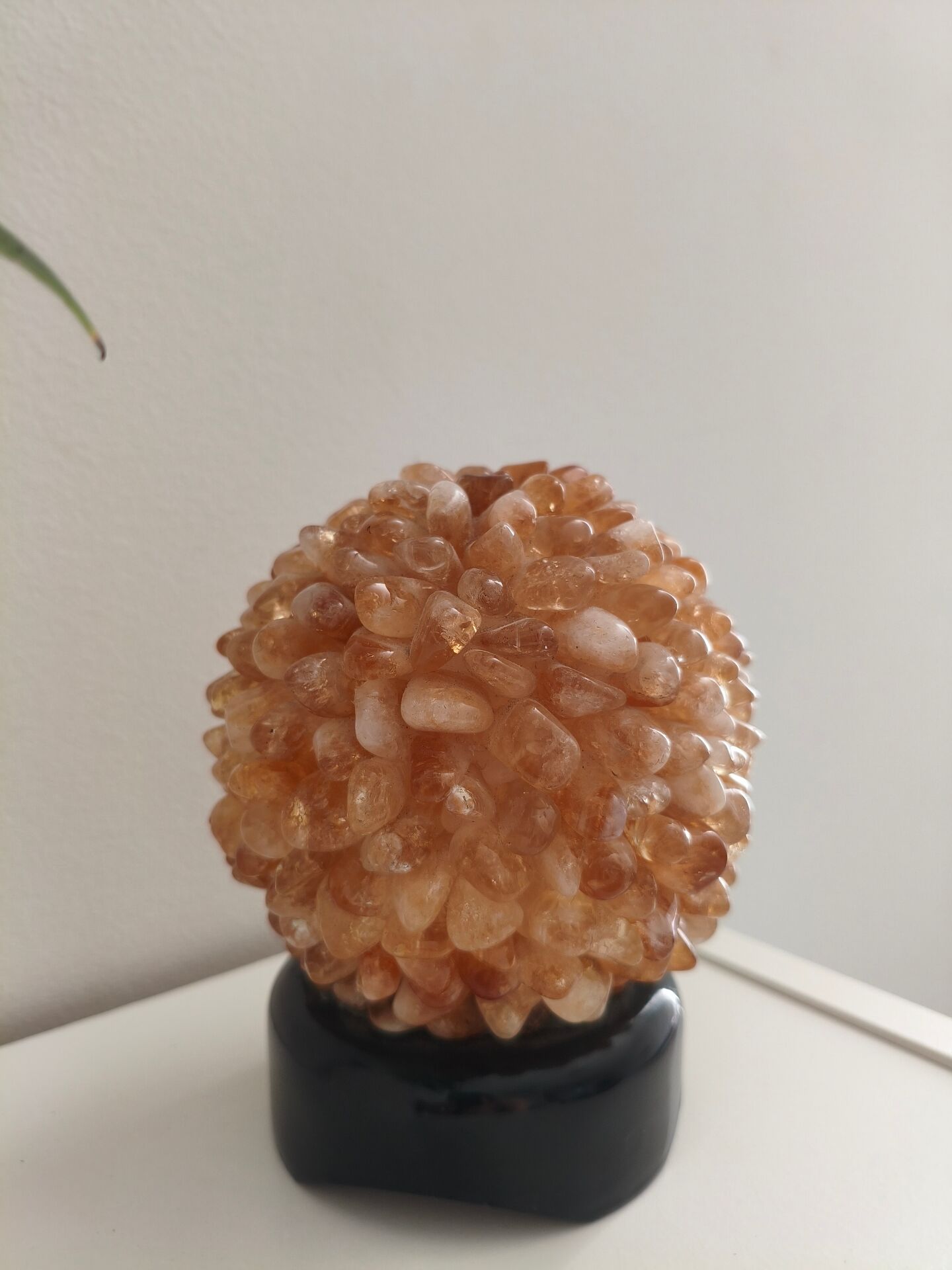 Citrine quartz ambient lamp