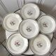Set of 6 flat plates salins model "april" years 30-40