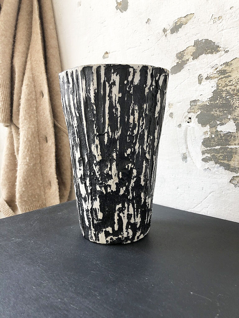 Vintage black vase