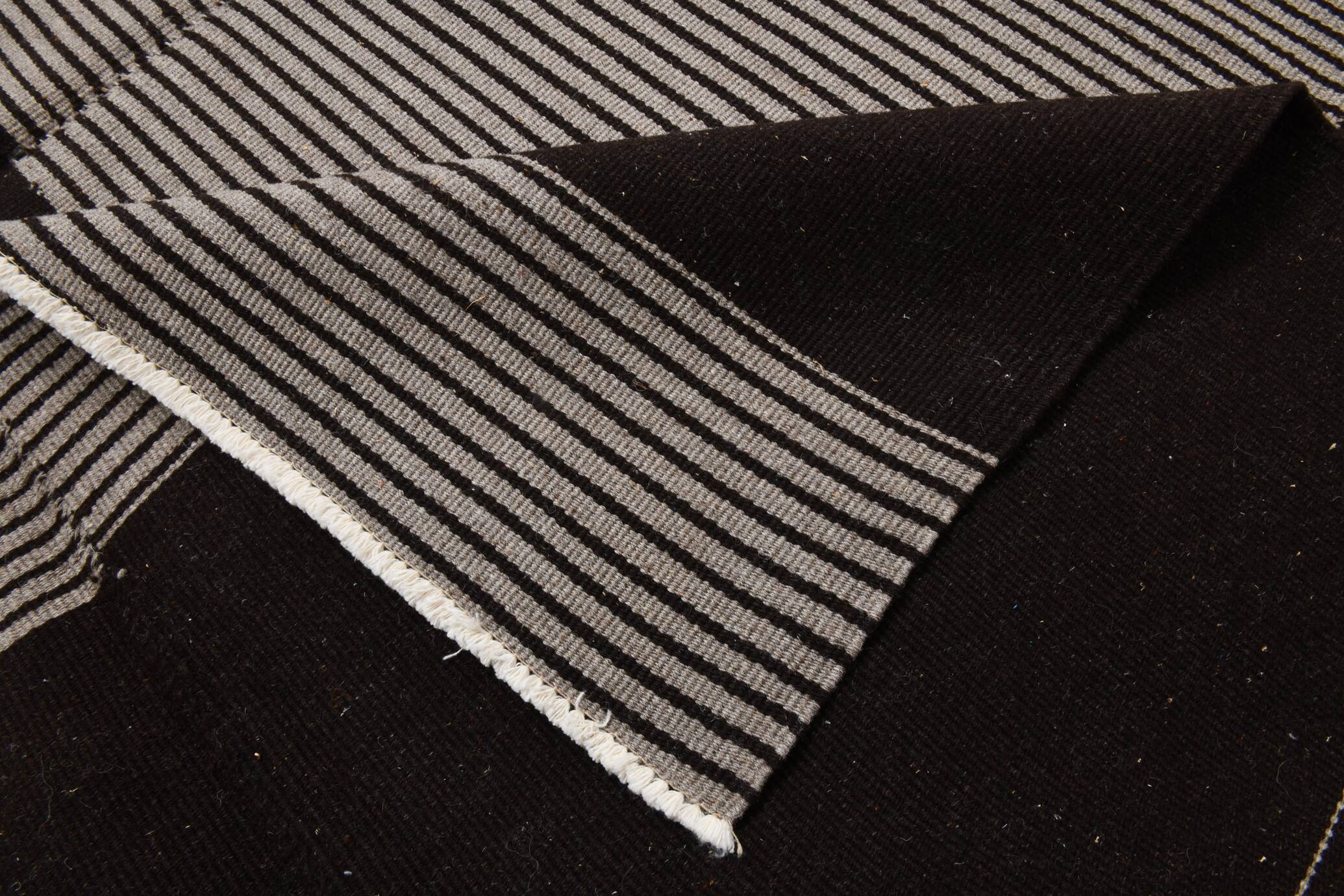 8x9 Shades Of Gray & Black Modern Turkish Rug, 242x278Cm SK 2367