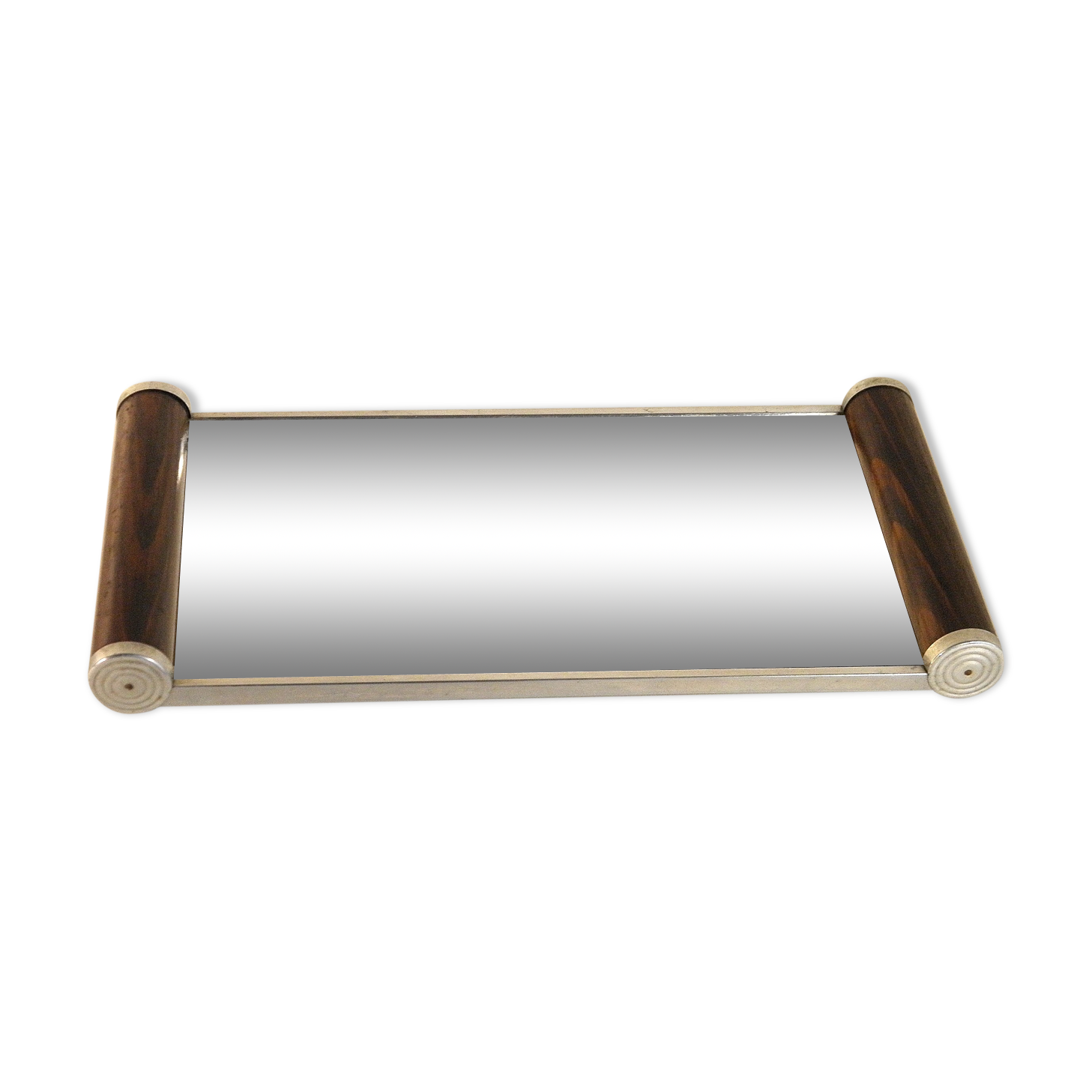 Art deco mirror plate 35 x 17 cm