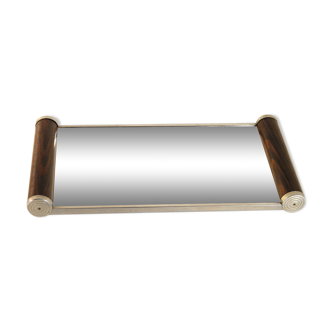 Plateau miroir art déco 35 x 17 cm