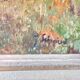 Huile sur panneau "Paysage village Alpin "