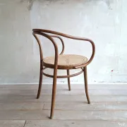 Ensemble de 4 chaises brunes 209, Ligna, années 1970
