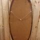 Large oval wooden mirror 1950